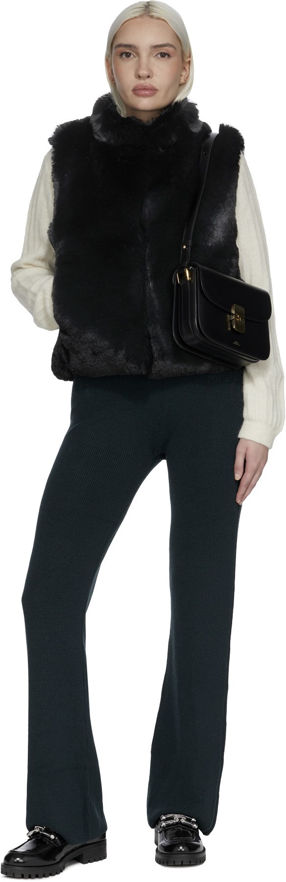 A.P.C.: Black Judy Vest - 4