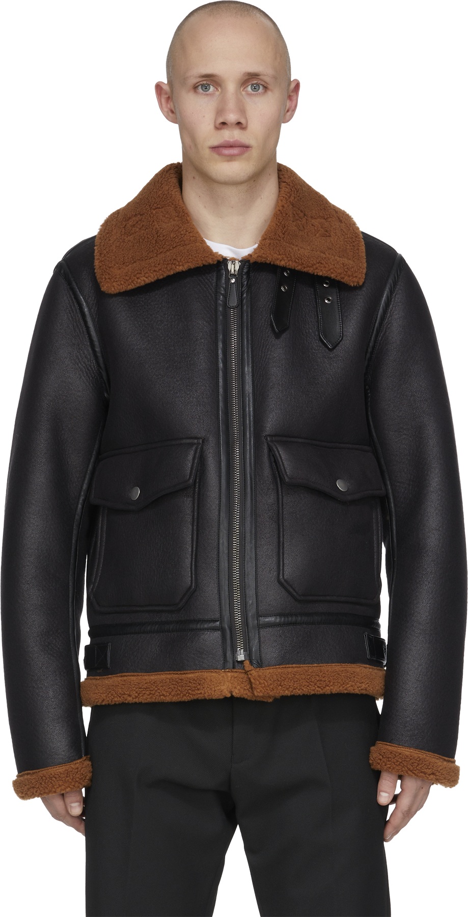 A.P.C.: Black Tom Aviator Jacket - 1