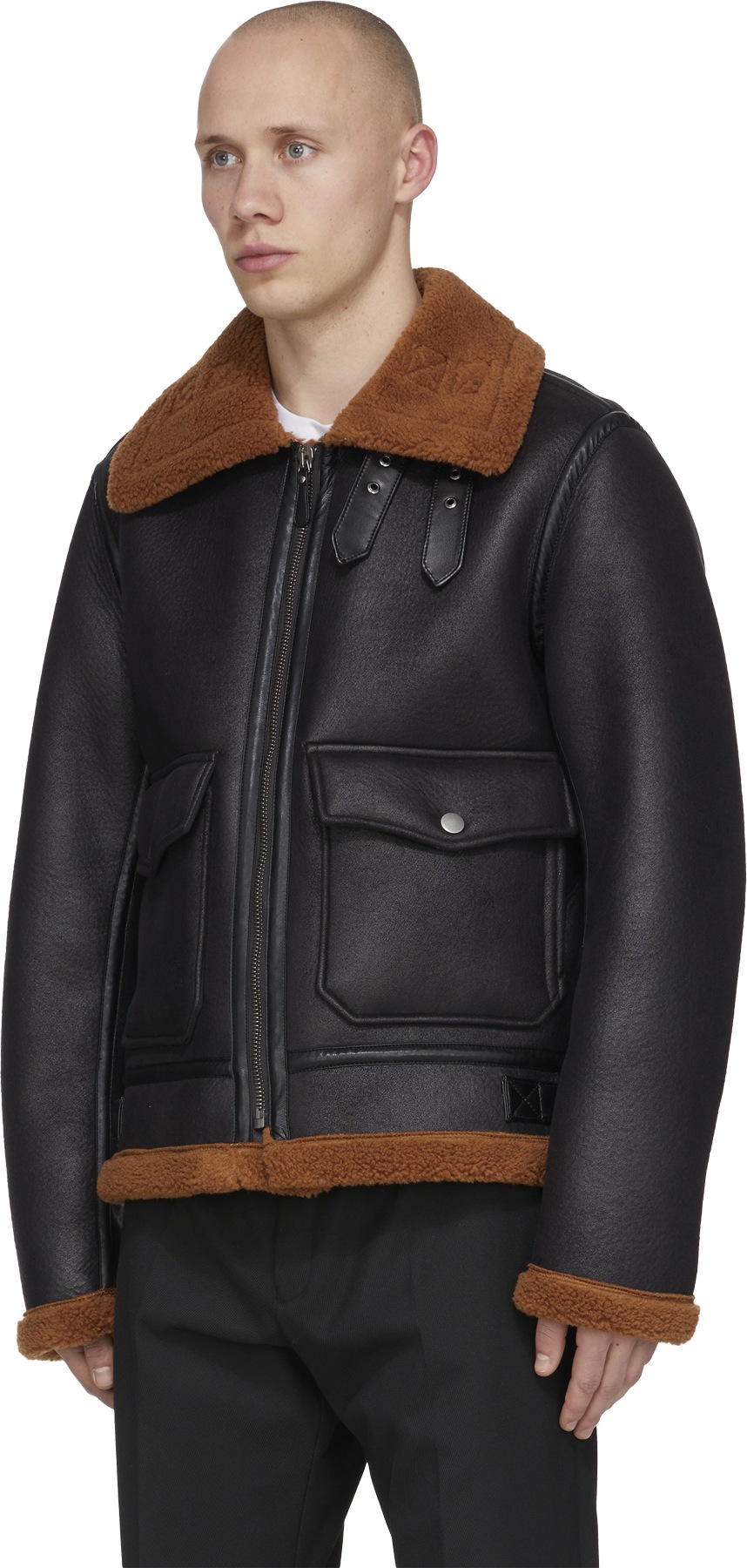 A.P.C.: Black Tom Aviator Jacket - 2