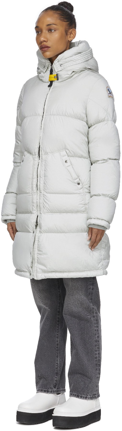 Parajumpers: White Angelica Puffer Jacket - 2