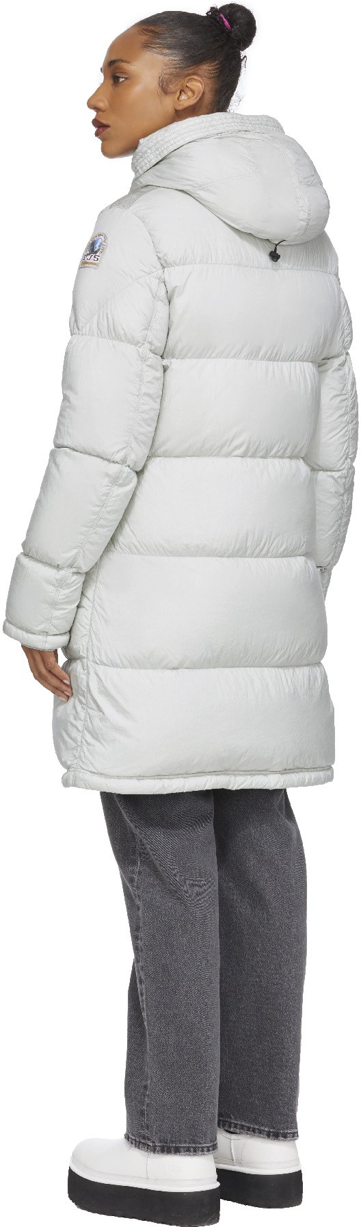 Parajumpers: White Angelica Puffer Jacket - 3