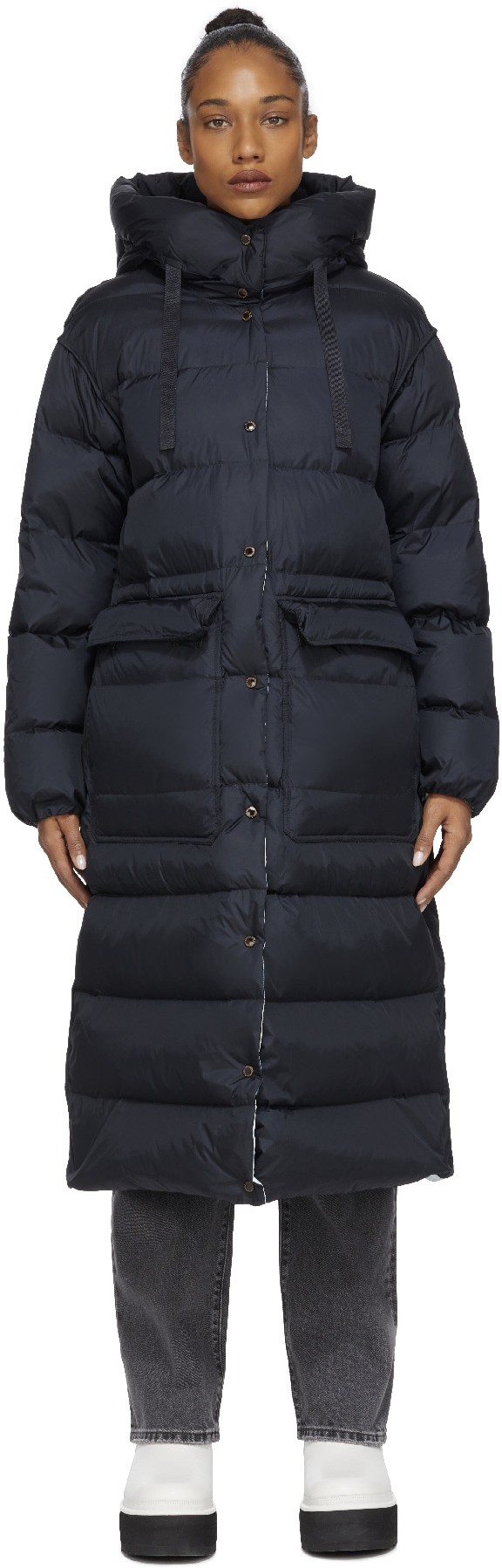 Parajumpers: Grey Deborah Reverso Puffer Jacket - 1