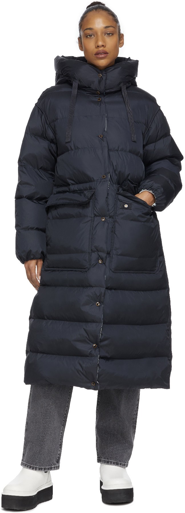 Parajumpers: Grey Deborah Reverso Puffer Jacket - 4