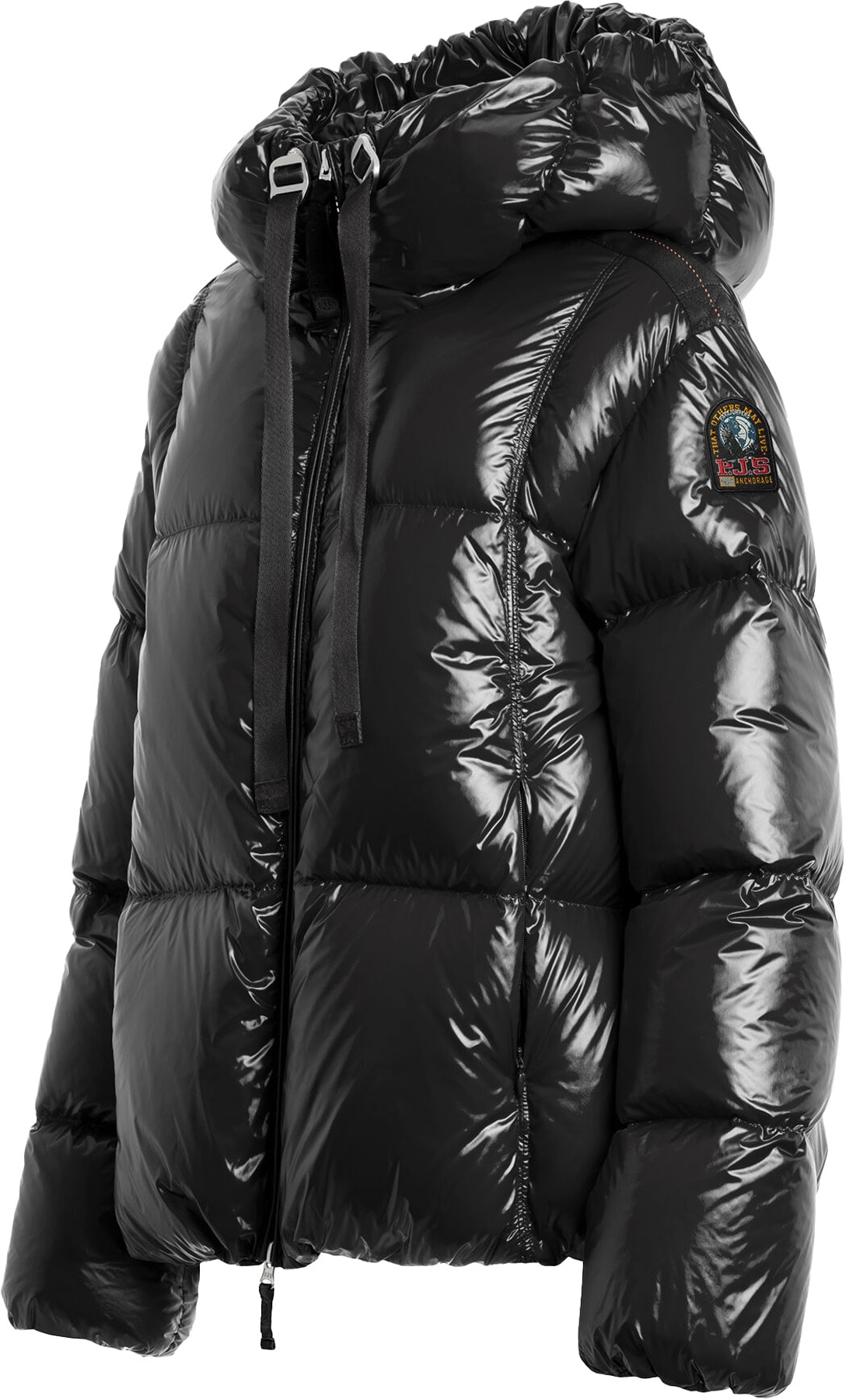 Parajumpers: Black Water Flower Puffer Jacket - 2