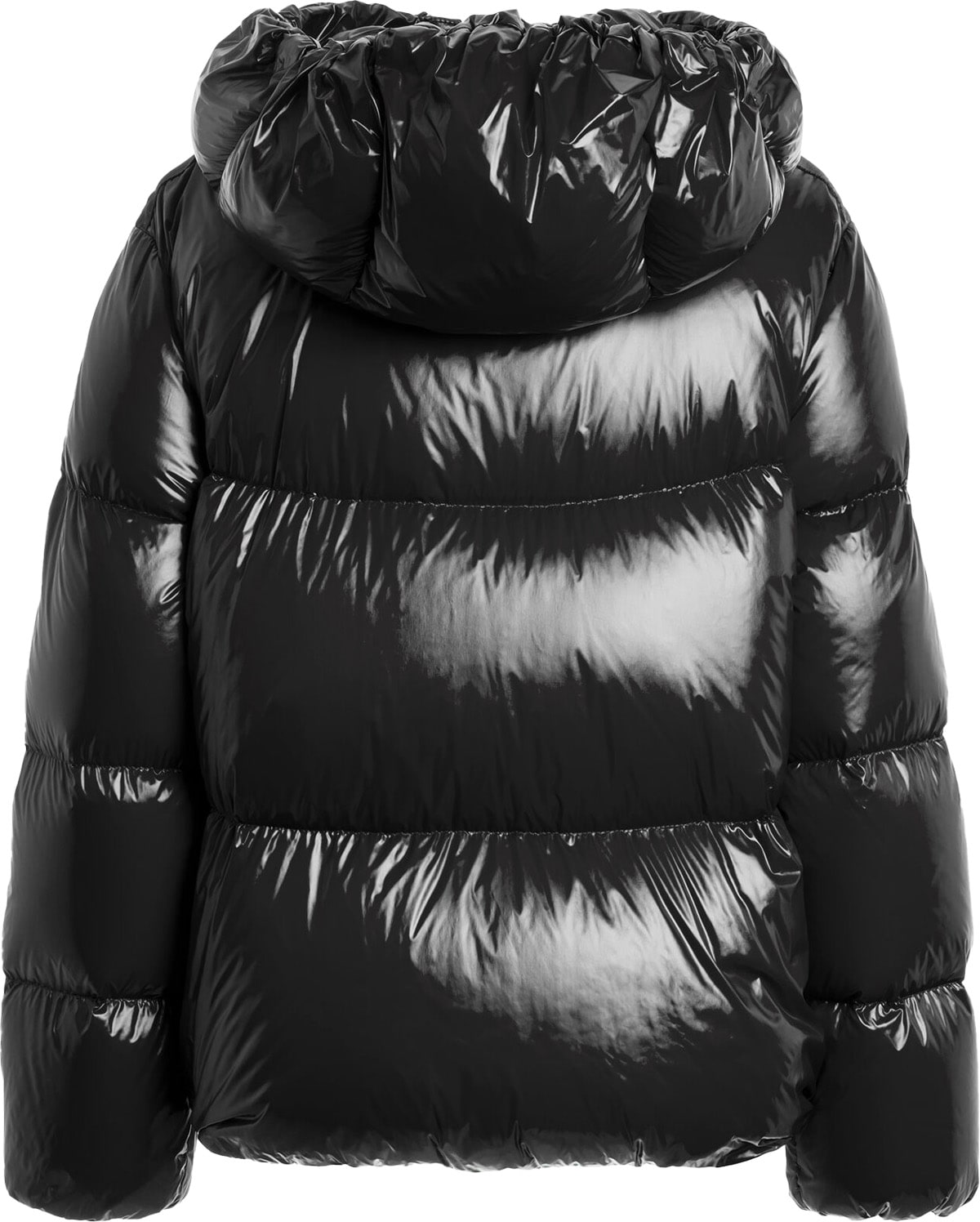 Parajumpers: Black Water Flower Puffer Jacket - 3