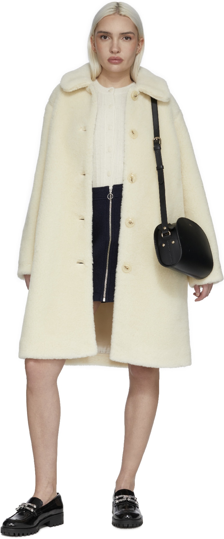 A.P.C.: Black Demi-Lune Bag - 5
