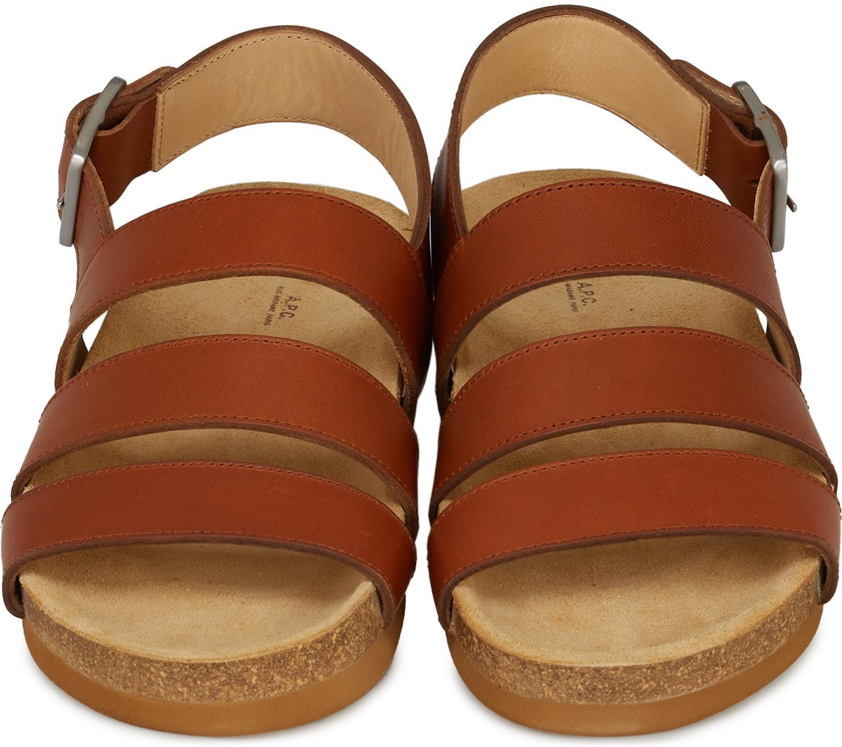 A.P.C.: Brown Raphaelle Sandal - 4