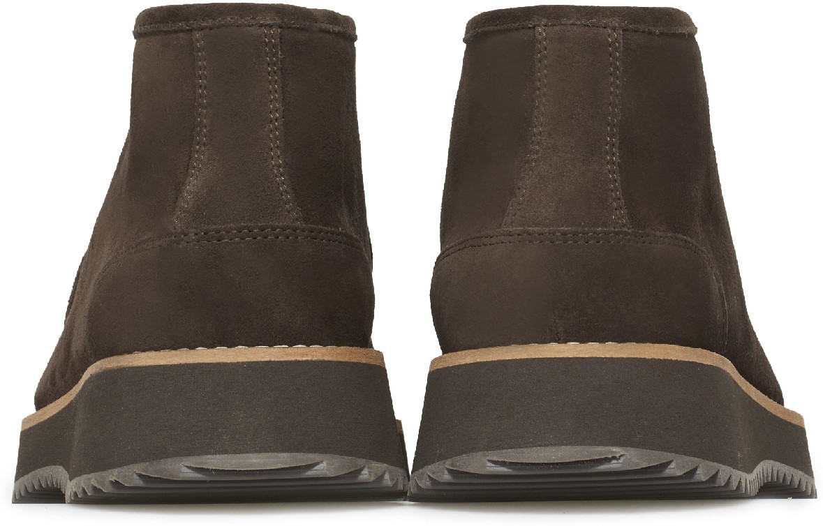 A.P.C.: Brown Jérémie Haute Ankle Boot - 5