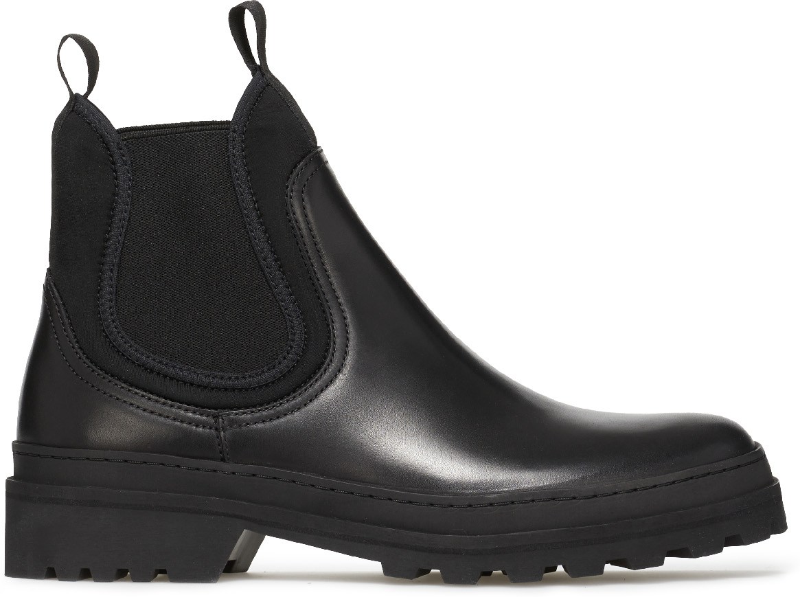 A.P.C.: Black Adrien Chelsea Boot - 1