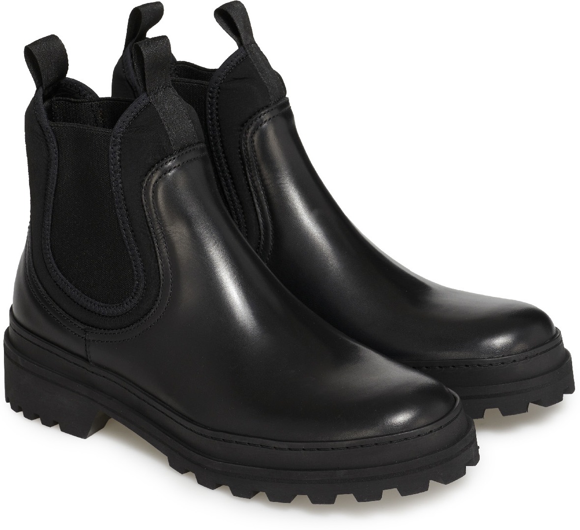 A.P.C.: Black Adrien Chelsea Boot - 4