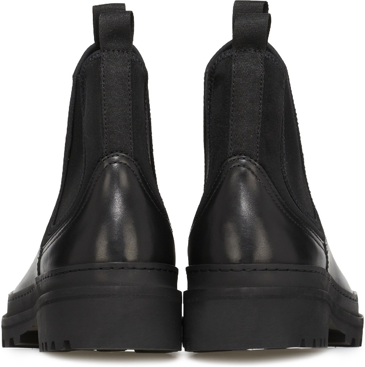 A.P.C.: Black Adrien Chelsea Boot - 5