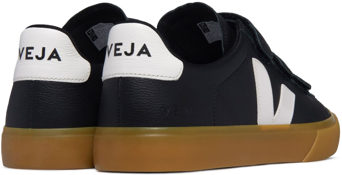 VEJA: Black Recife Chromefree Leather - 3