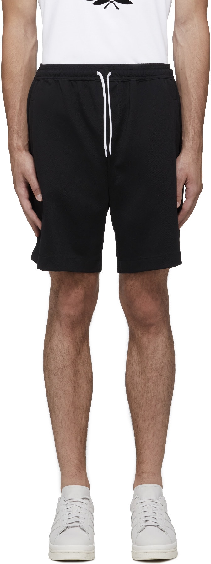 Fred Perry: Black Reverse Tricot Short - 1