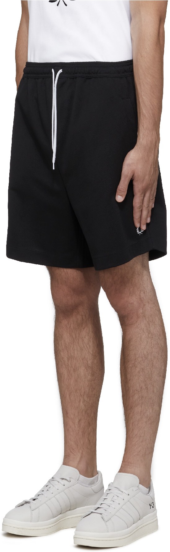 Fred Perry: Black Reverse Tricot Shorts - 2