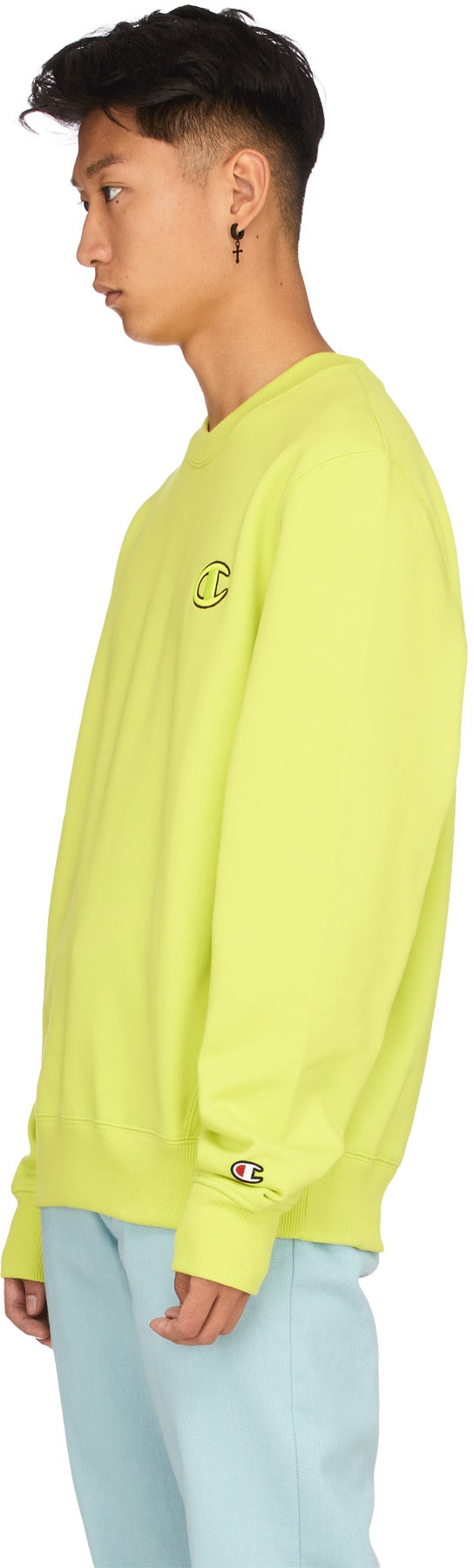 Champion: Green Super Fleece 2.0 Crew Neck Pullover - 2