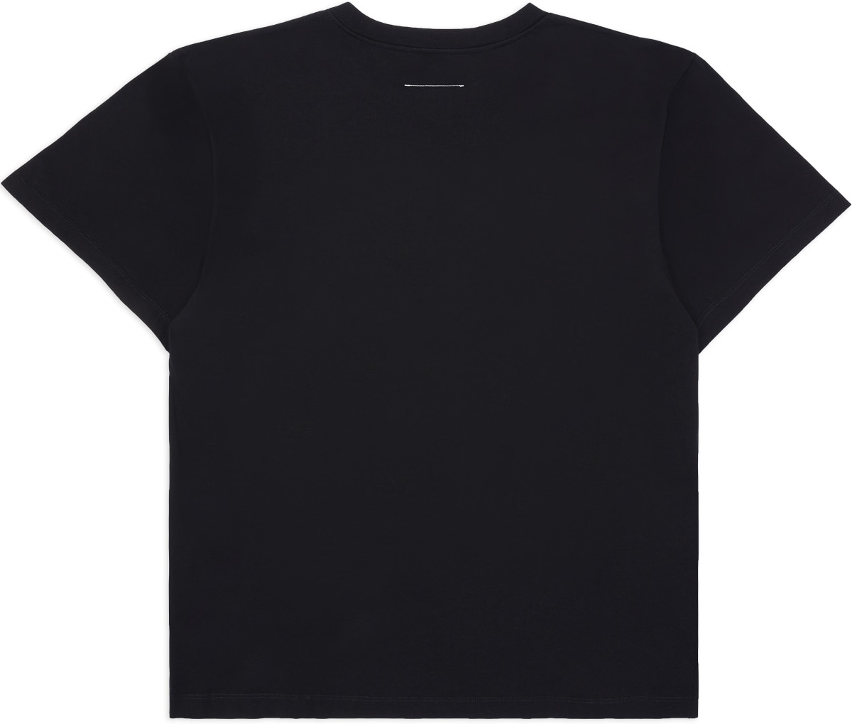 MM6 Maison Margiela: Noir T-Shirt à Logo néon Noir - 2