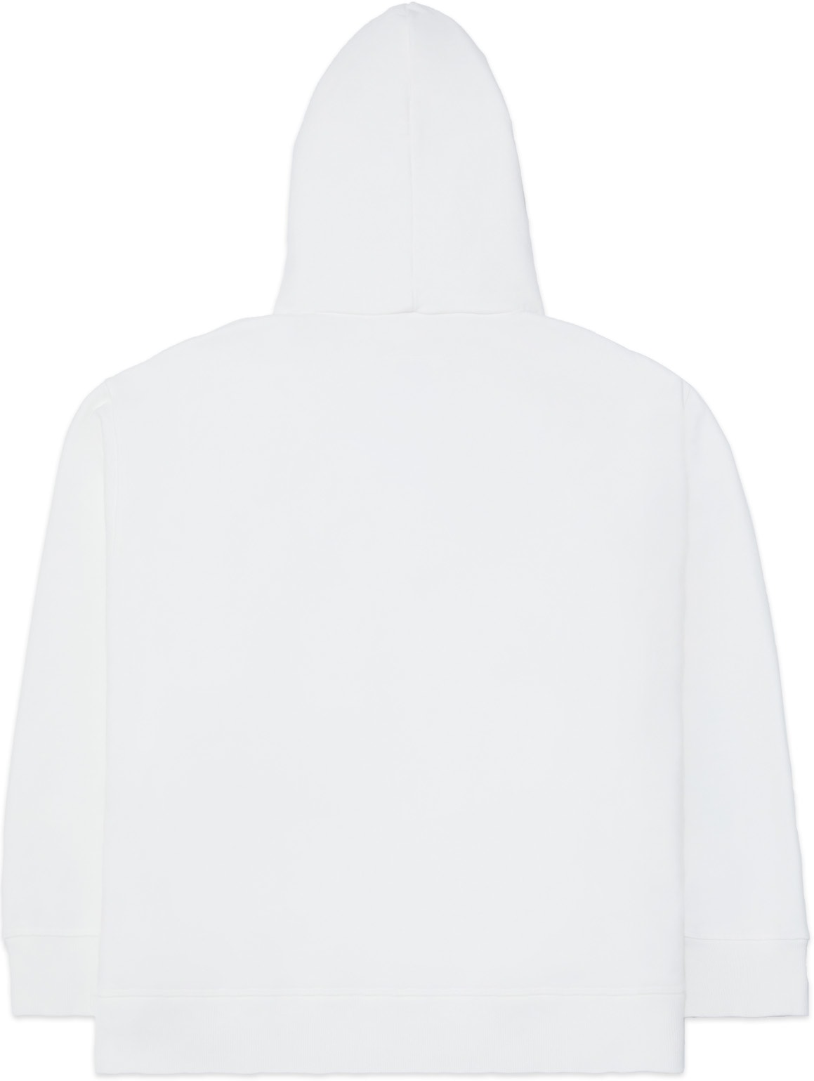 MM6 Maison Margiela: White Logo Hoodie - 2