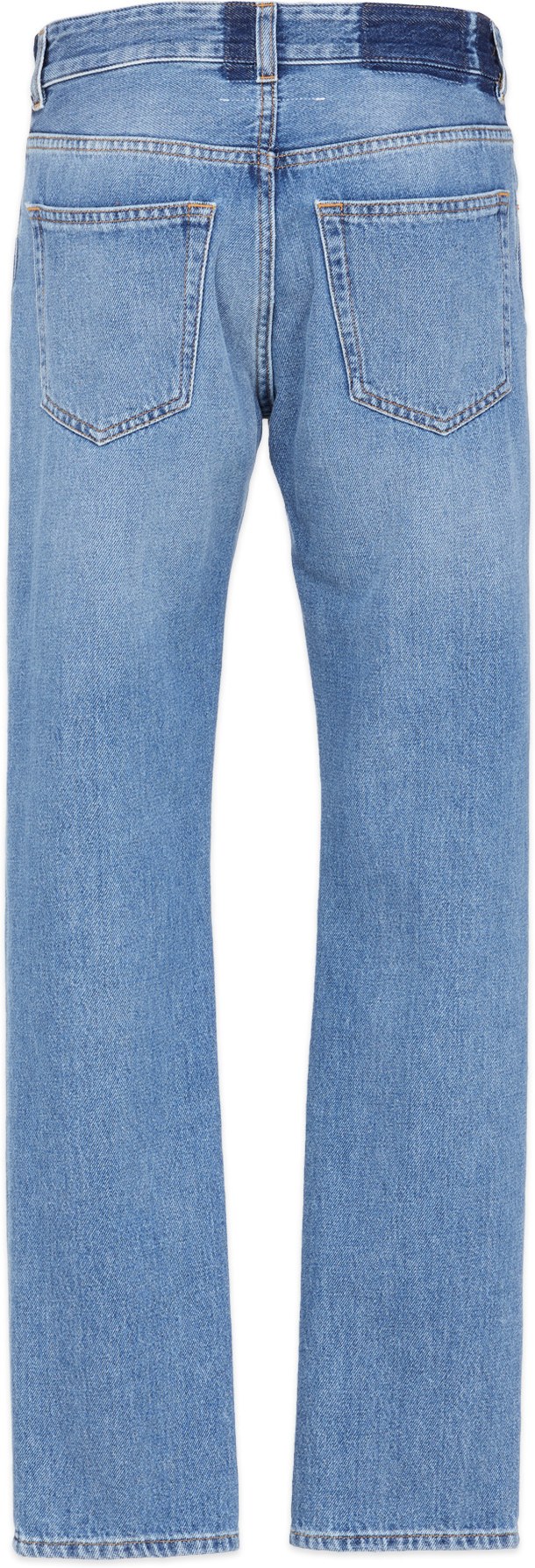 MM6 Maison Margiela: Bleu Jean droit Bleu - 3