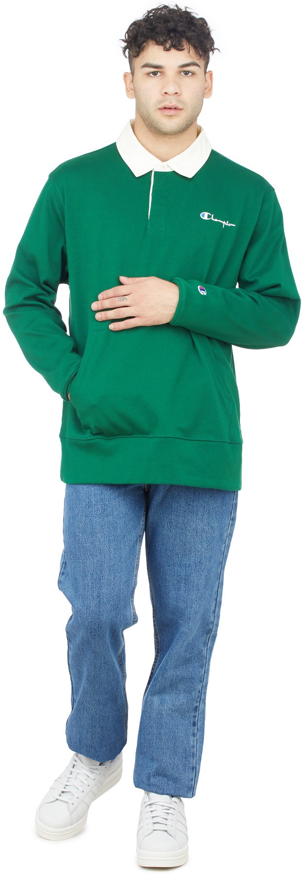 Champion: Green Kanga Pocket Rugby Shirt - 4