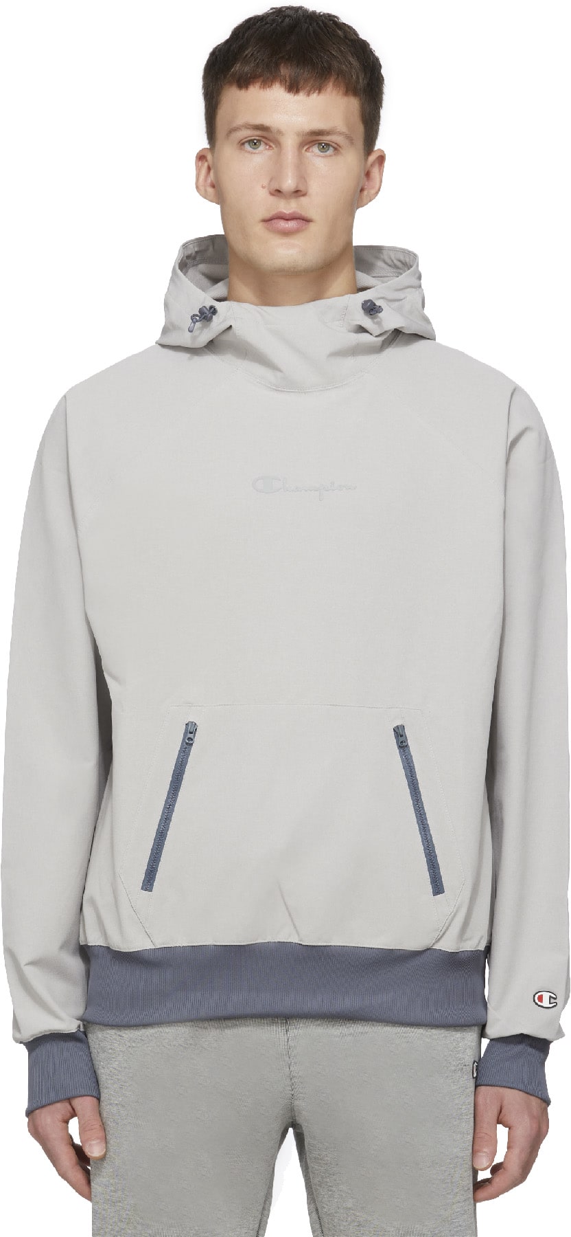 Champion: Grey Defender Series Hoodie - 1