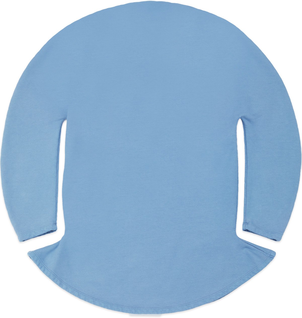 MM6 Maison Margiela: Blue Mock Neck Circle Sweater - 2