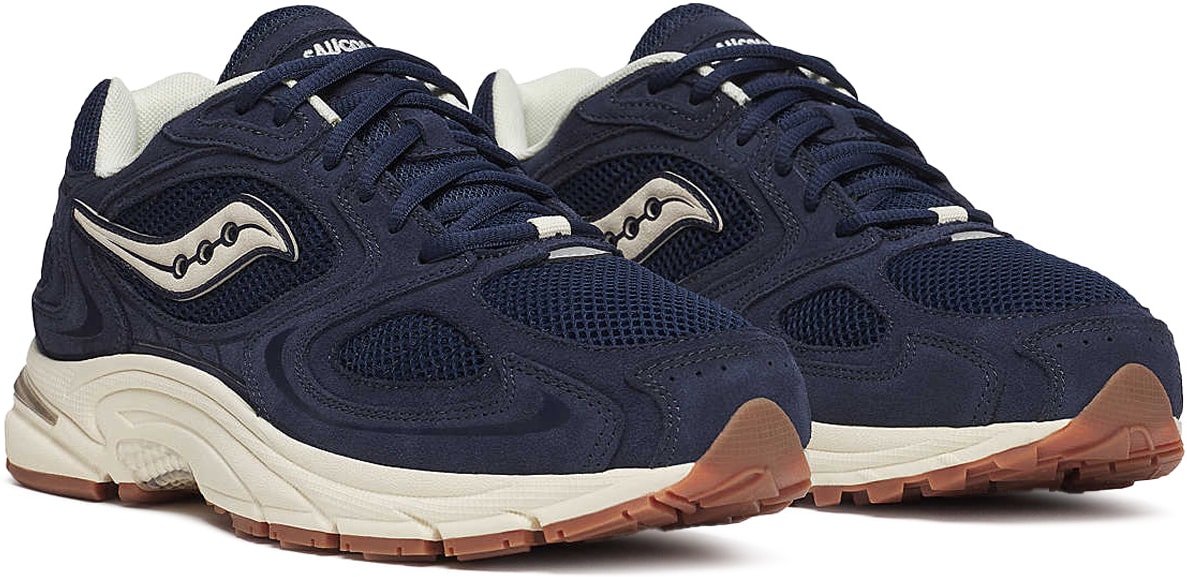 Saucony: Bleu Grid Jazz 9 Suede Bleu - 3