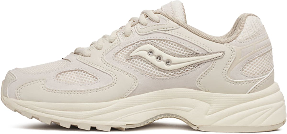 Saucony: Blanc Grid Jazz 9 Suede Blanc - 2