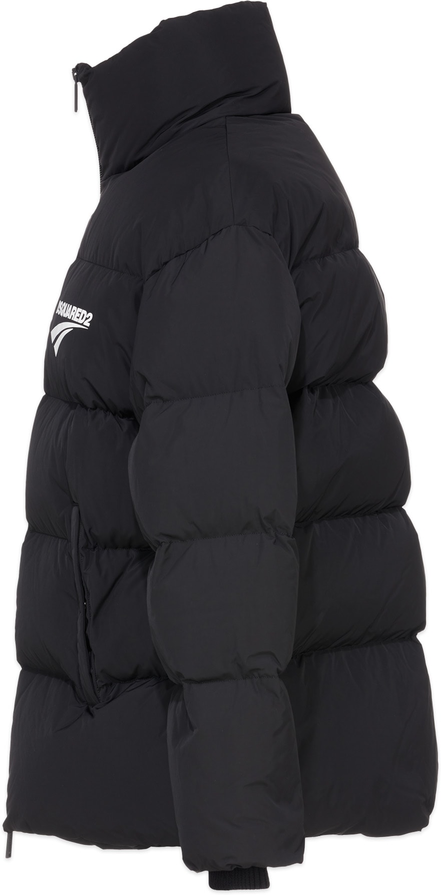 Dsquared2: Black Flash Logo Puffer Jacket - 2