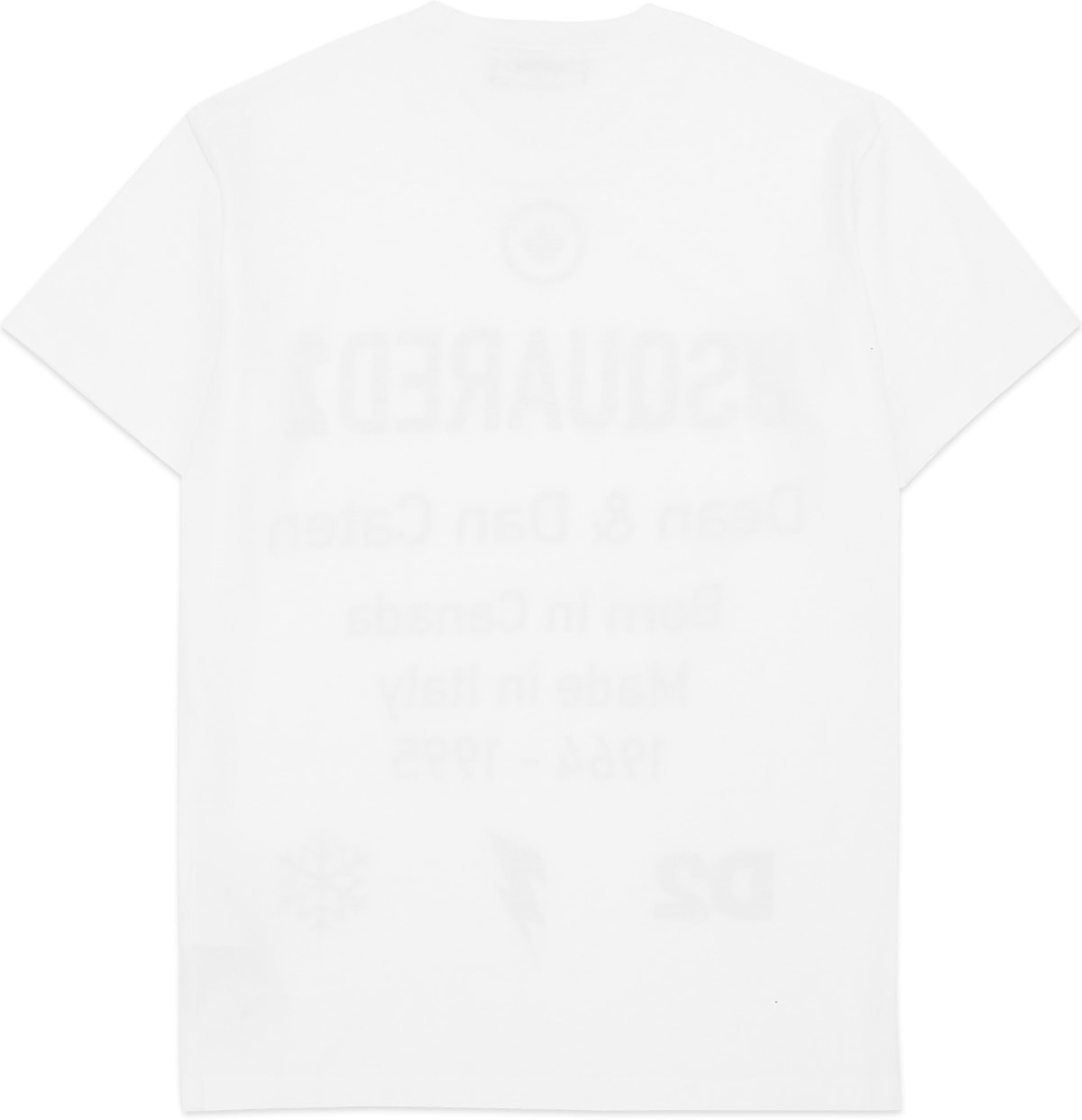 Dsquared2: White D2 Leaf T-Shirt - 2