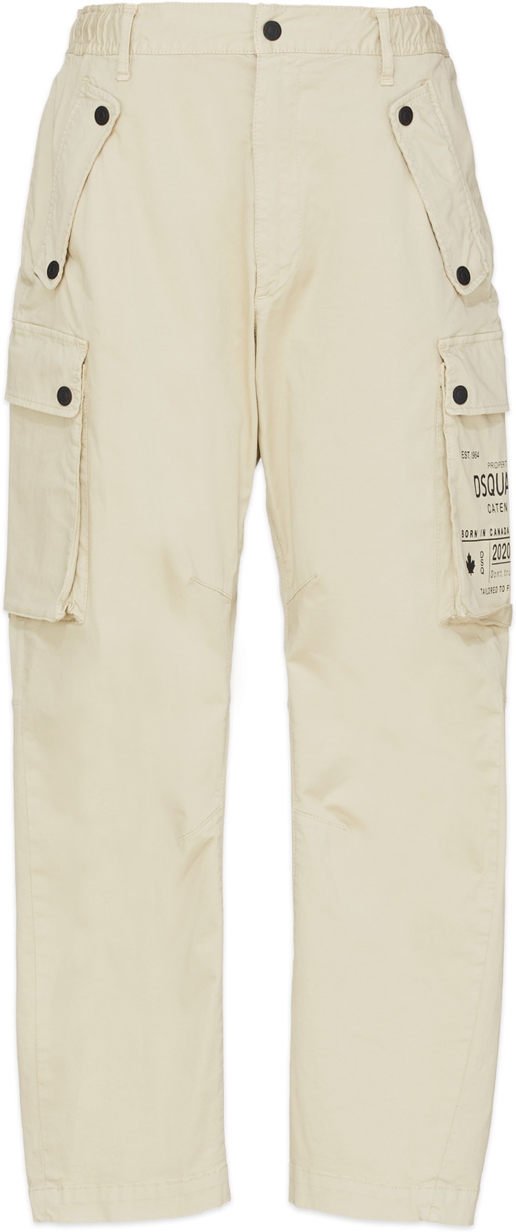 Dsquared2: Neutrales Pantalon cargo en sergé de coton Icon Neutrales - 1