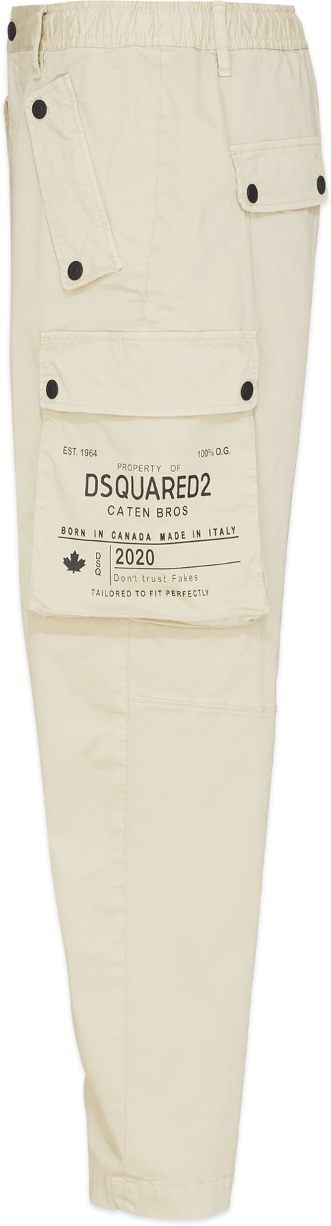 Dsquared2: Neutrales Pantalon cargo en sergé de coton Icon Neutrales - 2