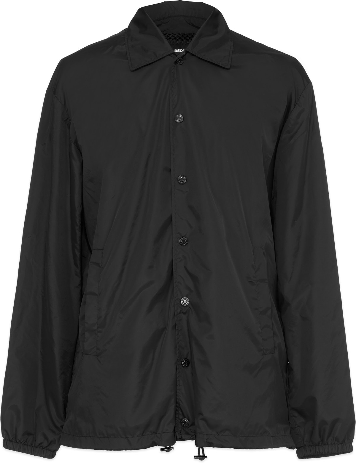 Dsquared2: Black Icon Coach Windbreaker Jacket - 1