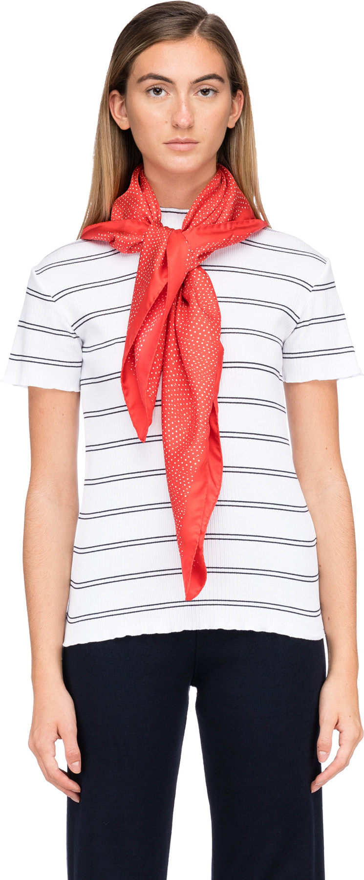 A.P.C.: Red Celia Scarf - 1