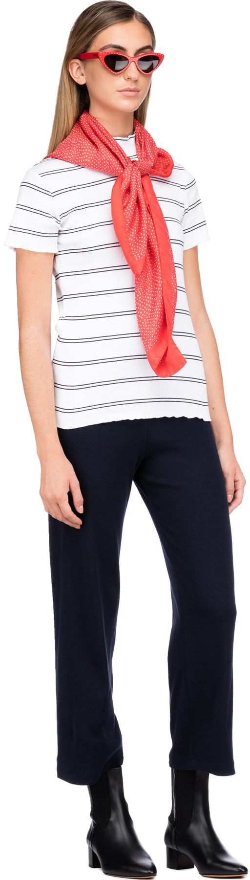 A.P.C.: Red Celia Scarf - 3