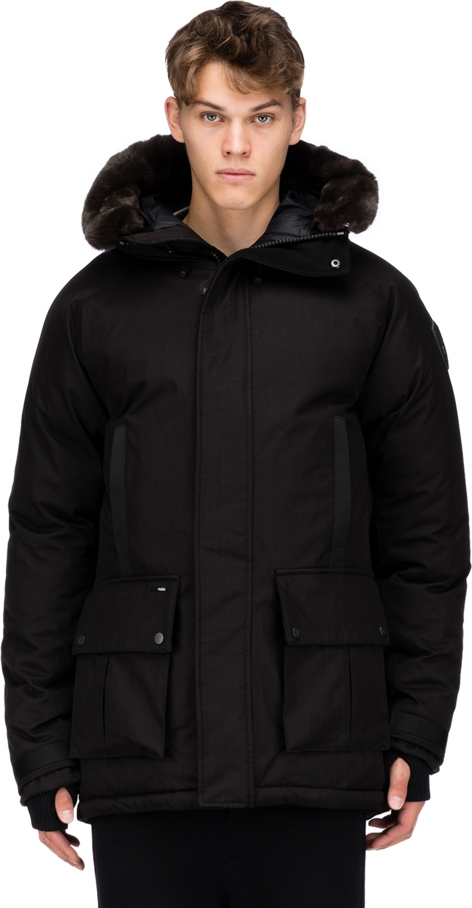 Nobis: Noir Parka Shorty Noir - 1