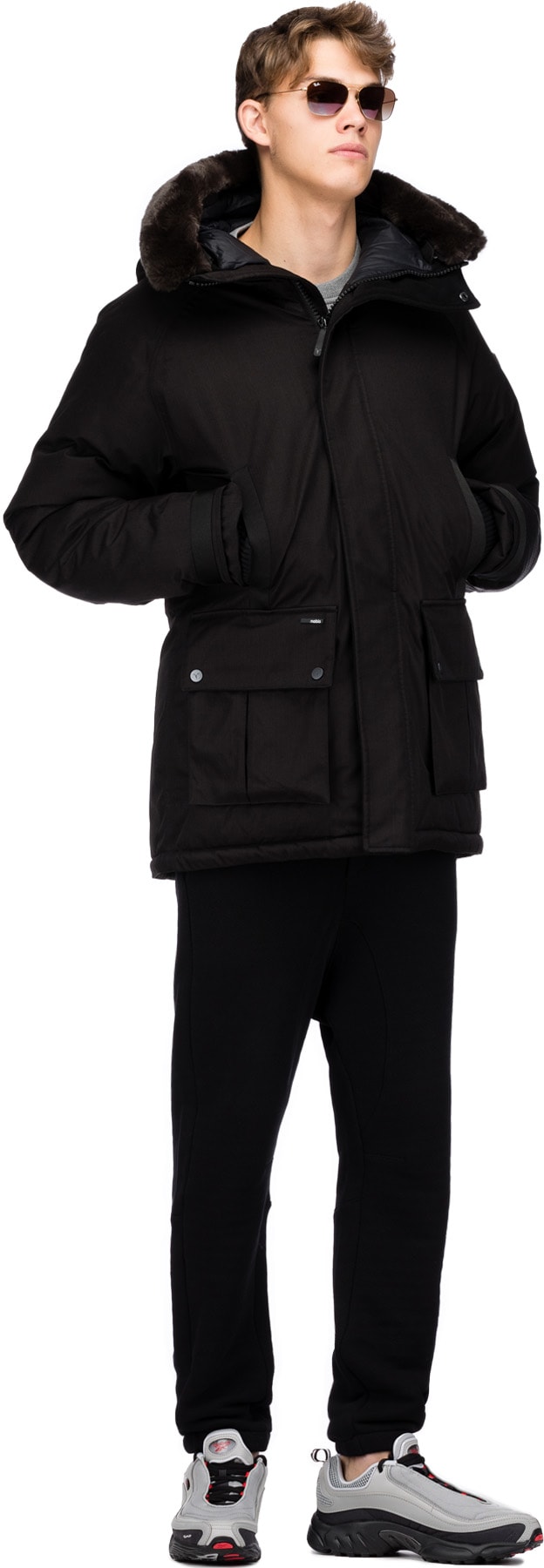 Nobis: Black Shorty Parka - 4