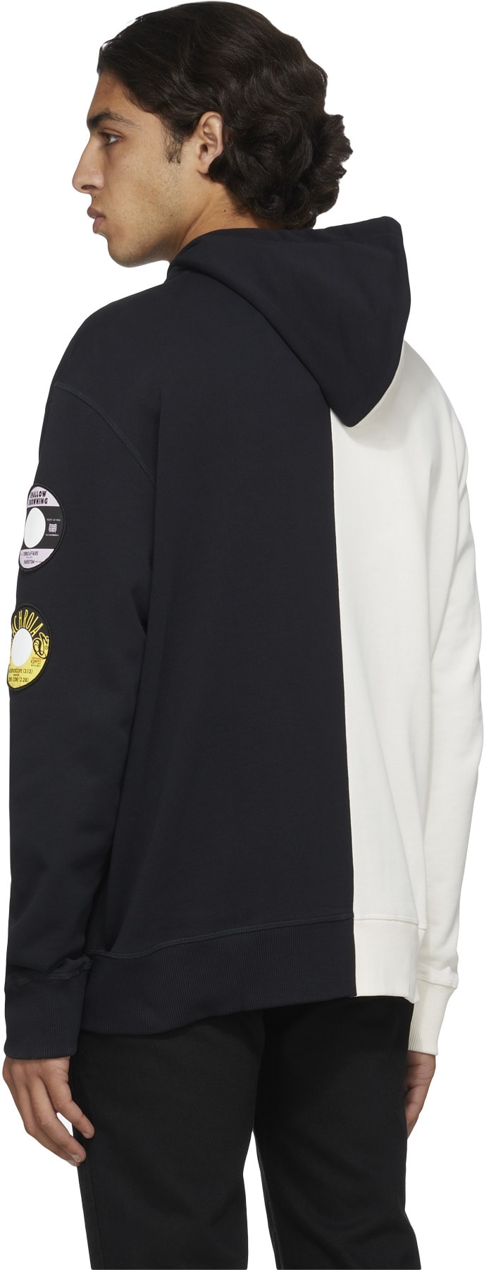 Fred Perry x Raf Simons: Multicolor Raf Simons Patched Detail Zip Hoodie - 3