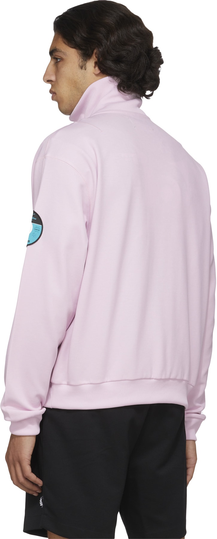 Fred Perry x Raf Simons: Rose Veste de Survêtement Raf Simons avec Écussons Rose - 3