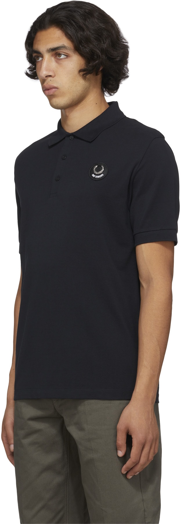 Fred Perry x Raf Simons: Noir Polo Slim Raf Simons Noir - 2