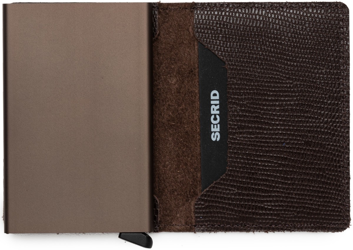 SECRID: Brown Rango Slim Wallet - 2