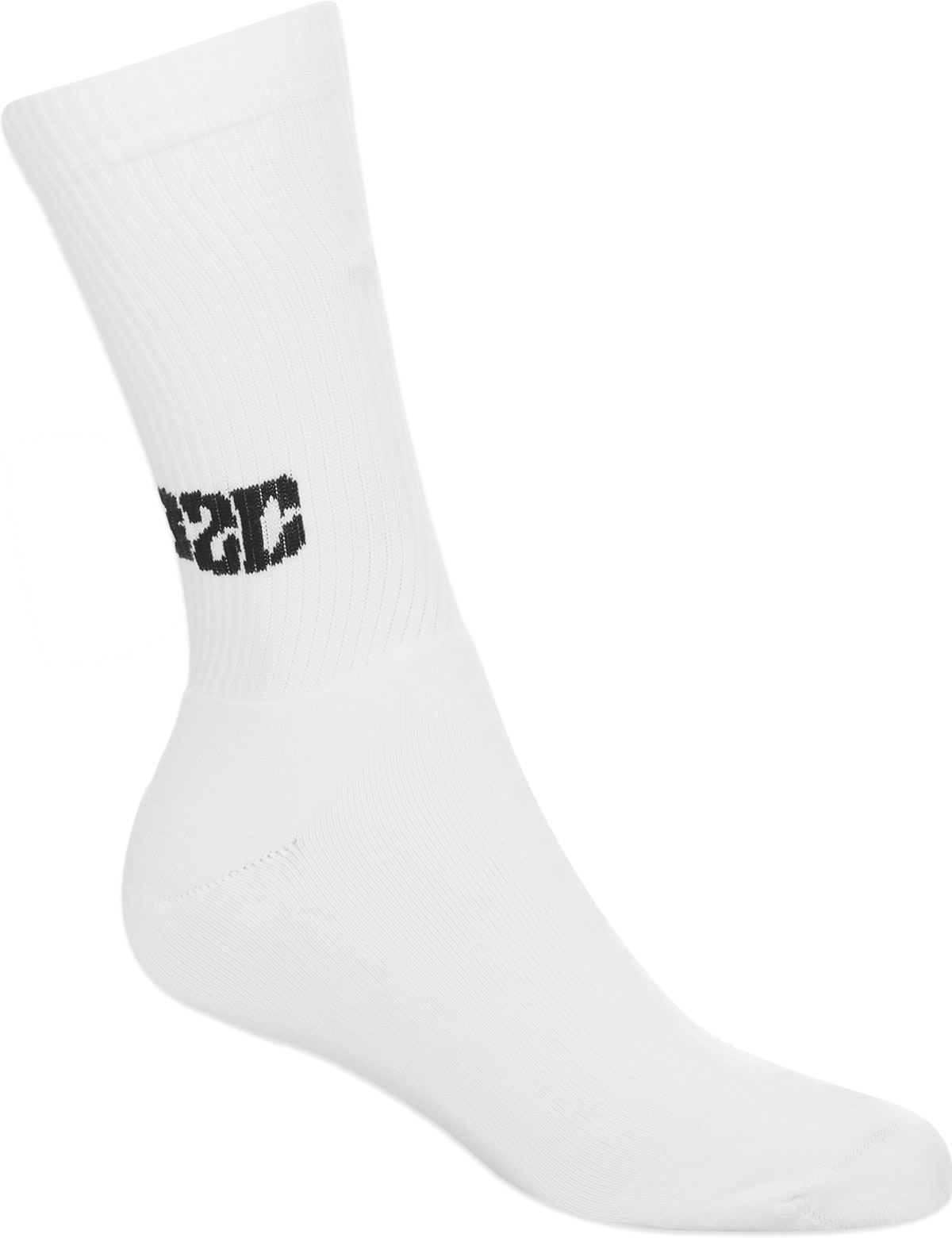 032c: White 'System' Socks - 2