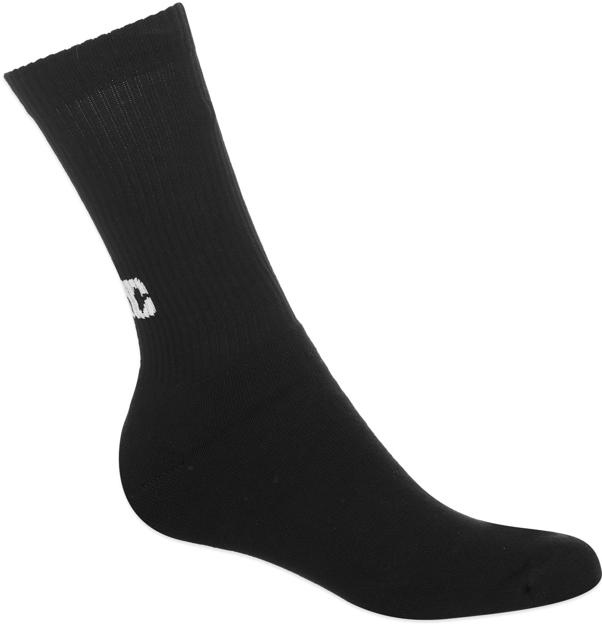 032c: Black 'System' Socks - 2