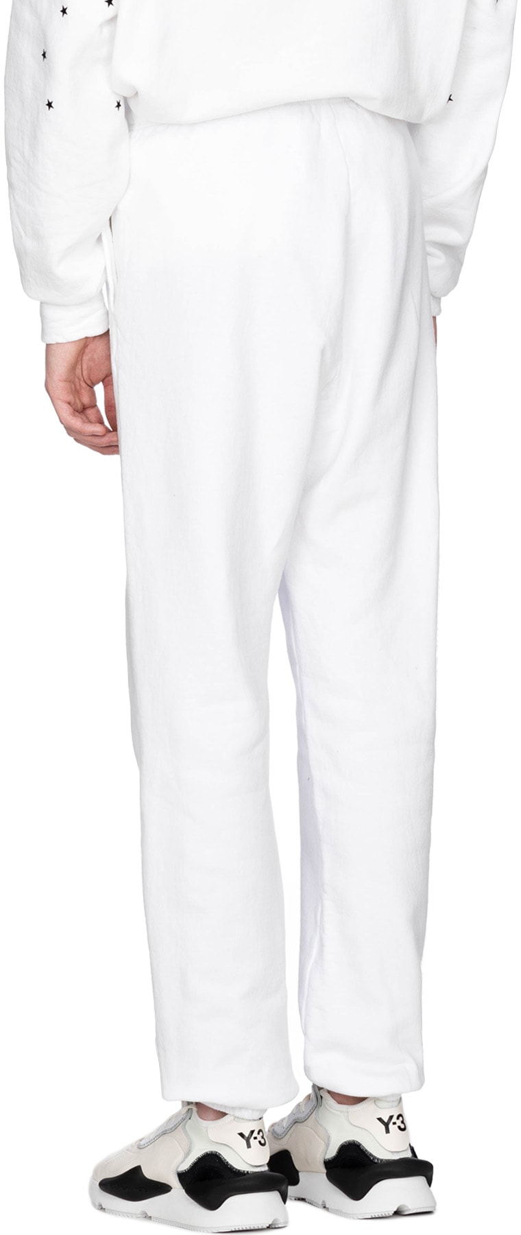 influenceu: White Logo Sweatpants - 3