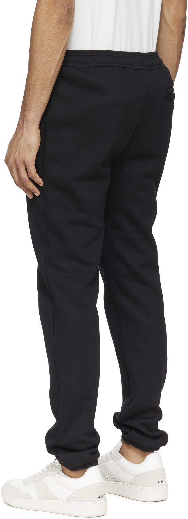 Fred Perry: Black Embroidered Sweatpant - 3