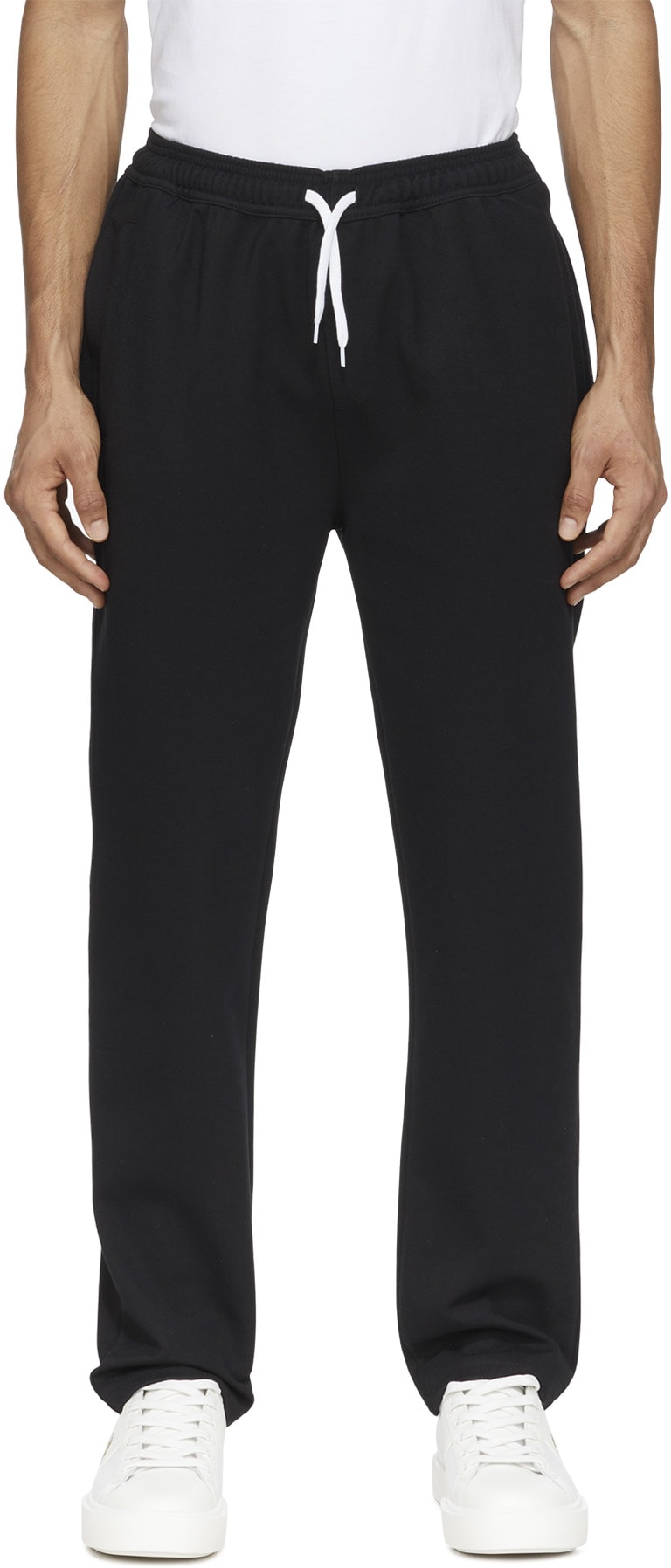 Fred Perry: Black Reverse Tricot Track Pants - 1