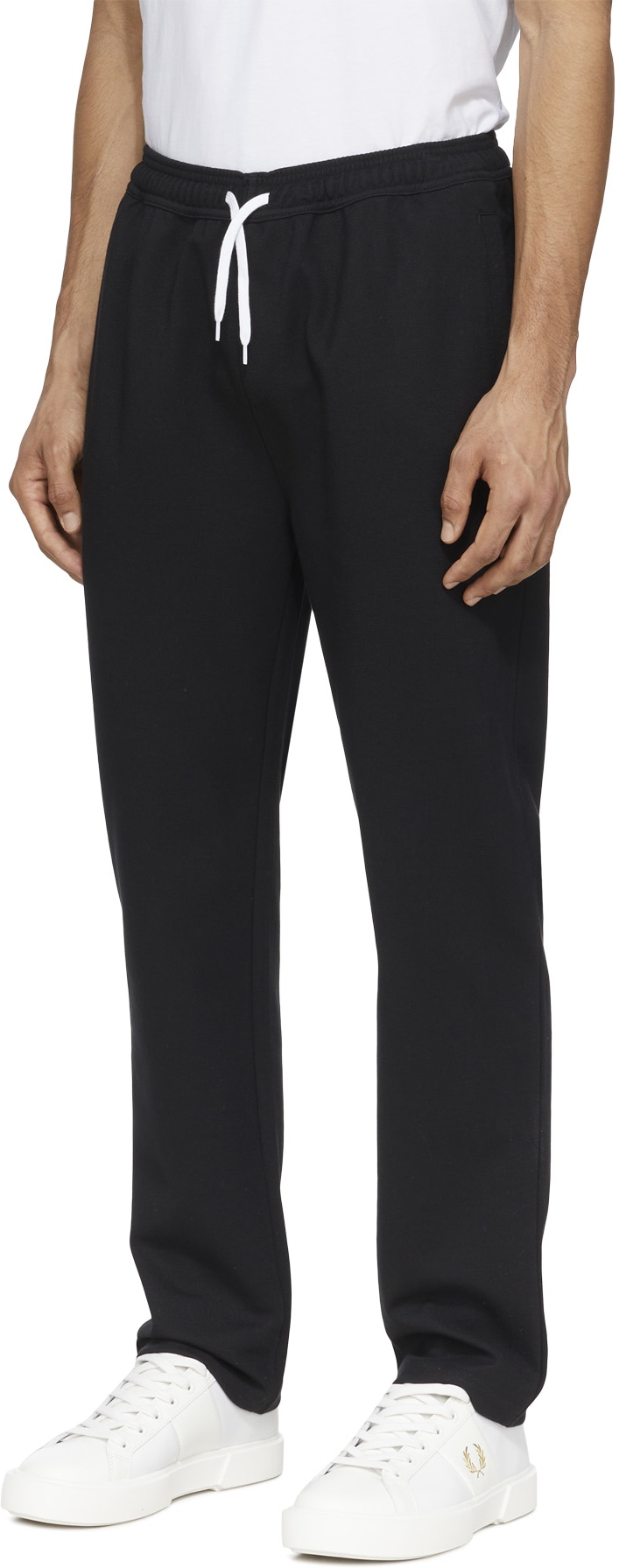 Fred Perry: Black Reverse Tricot Track Pant - 2