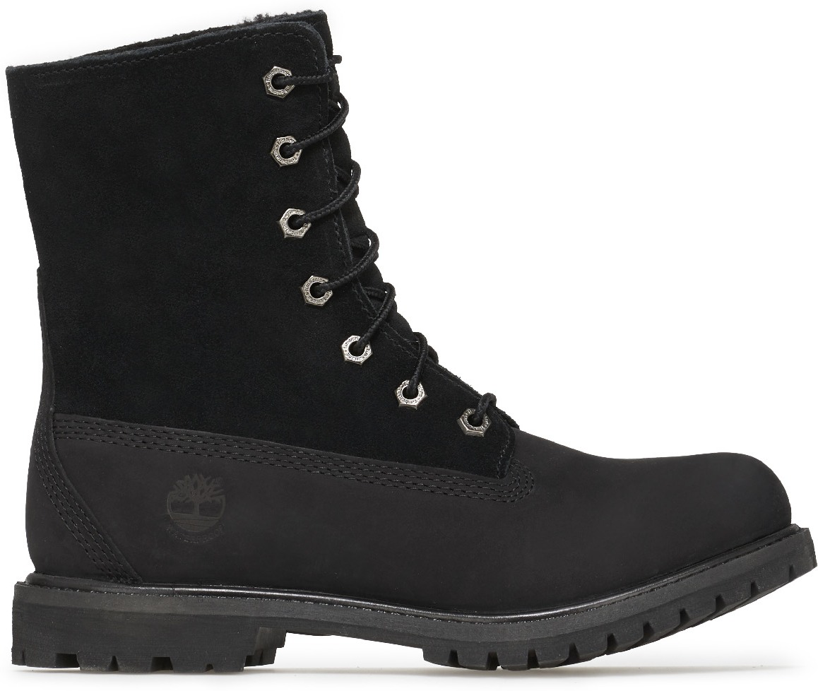 Timberland: Black Authentic Waterproof Roll Top Boot - 1