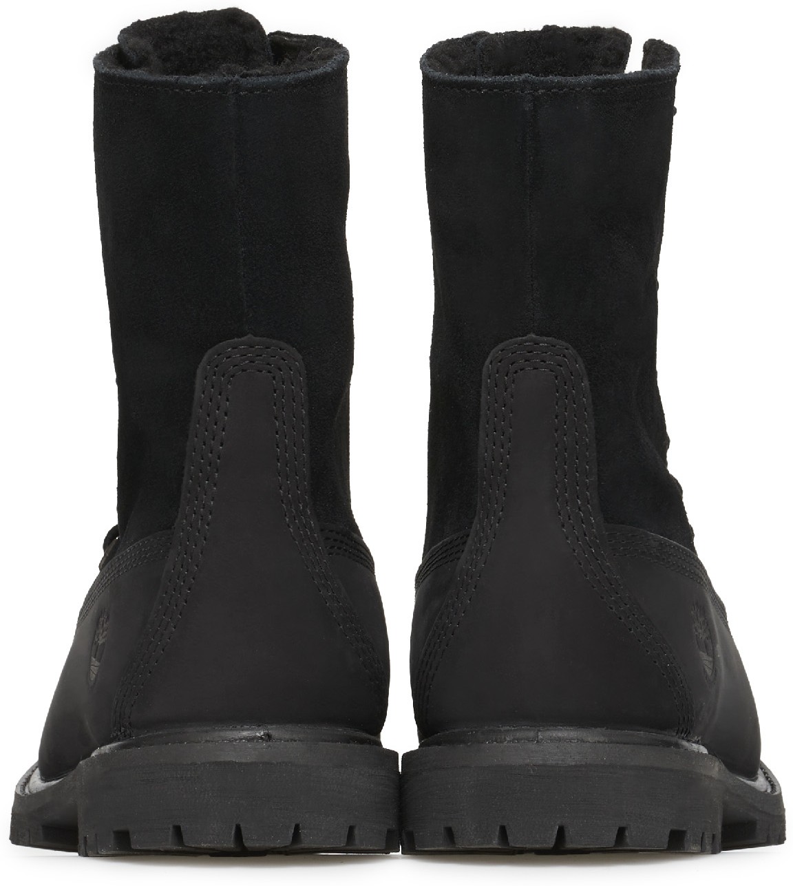 Timberland: Black Authentic Waterproof Roll Top Boots - 5