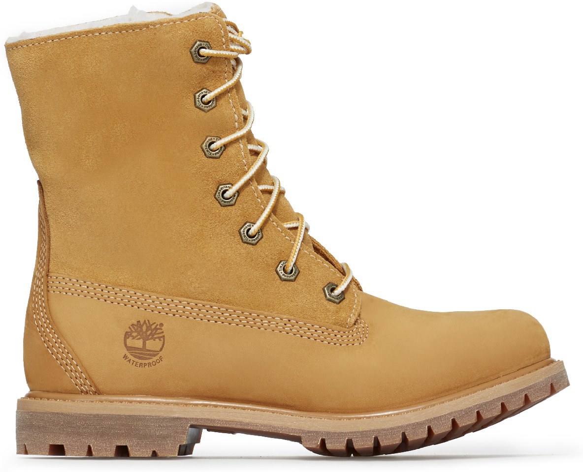 Timberland: Neutrals Authentic Teddy Fleece Waterproof Fold Top Boots - 1