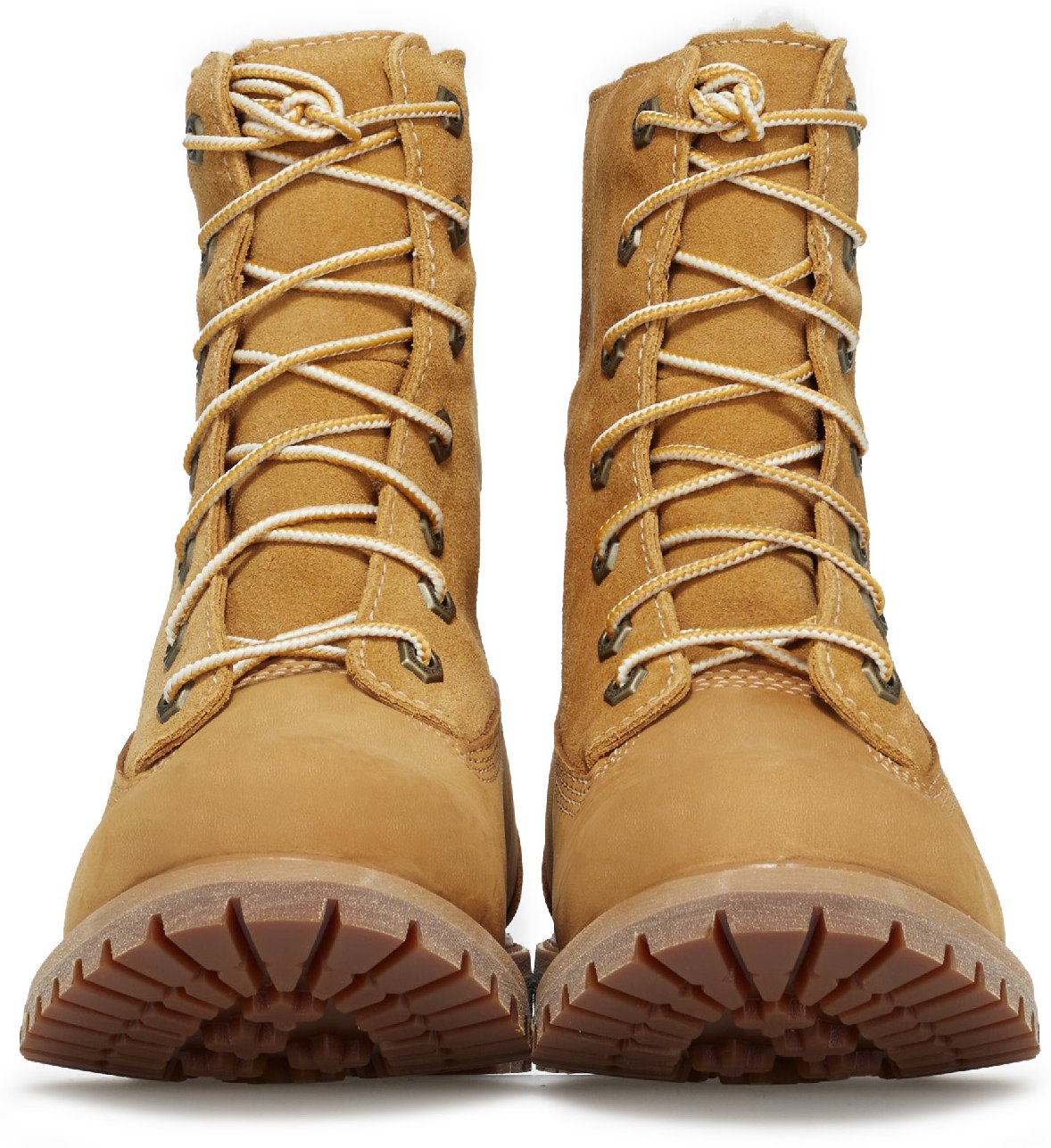 Timberland: Neutrals Authentic Teddy Fleece Waterproof Fold Top Boots - 3